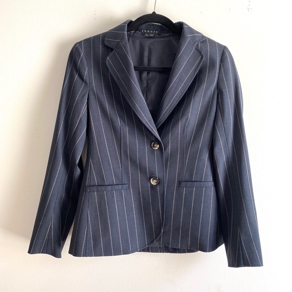 Theory Cora striped blazer - Picture 1 of 8